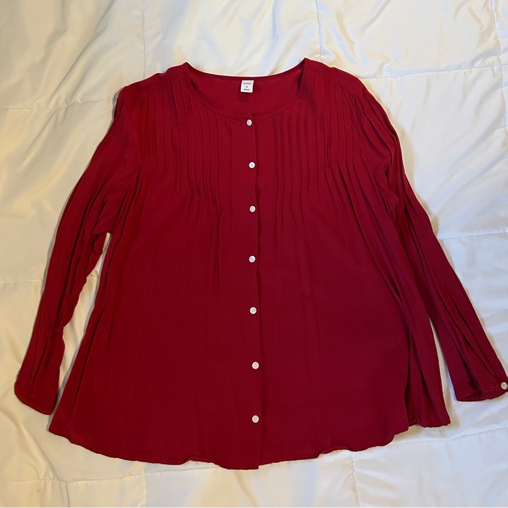 Red dress shirt